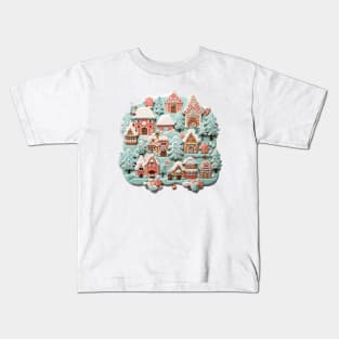 Christmas village biscuit Kids T-Shirt